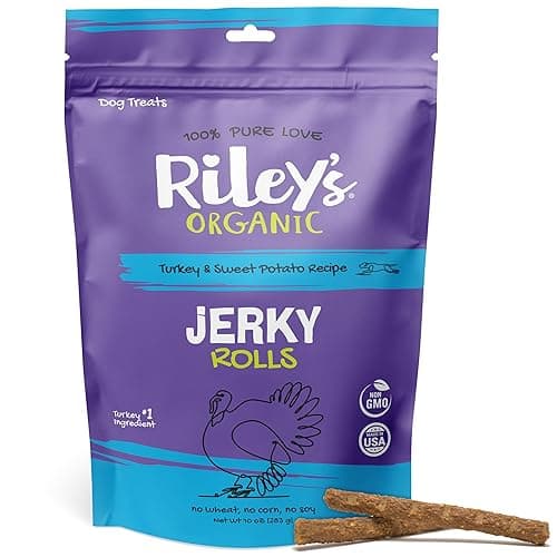 Rileyās Turkey & Sweet Potato Dog Jerky Treats ā 10 oz