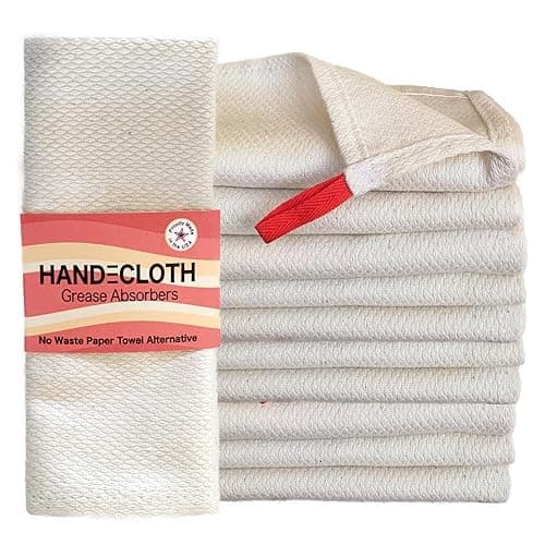 Reusable Bacon Grease Absorber â GOTS Organic Cotton (5 Pack) 1