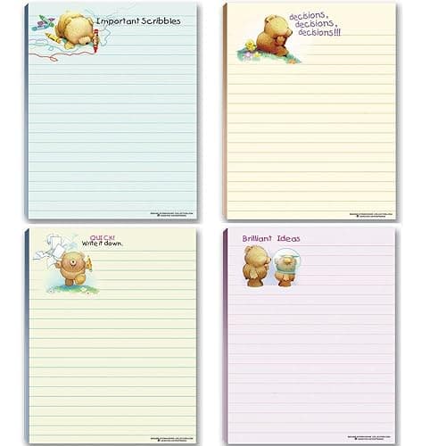 Cute Notepads – 4‑Pack (Sweet with a Touch of Humor) 1