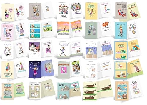 Funny Birthday Card Assortment â 25 Pack (FullâColor, Greeting Inside) 1