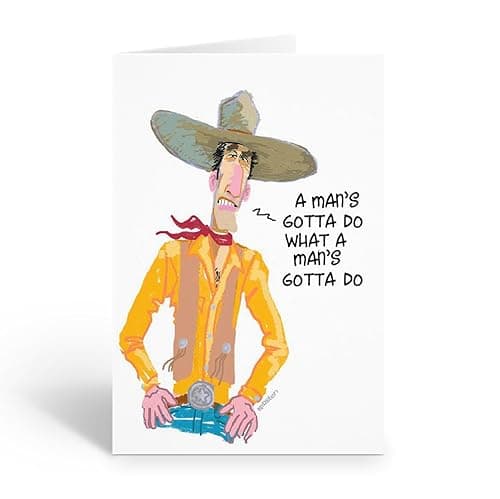 Stonehouse Collection Cowboy Birthday Card â Single Western Car 1